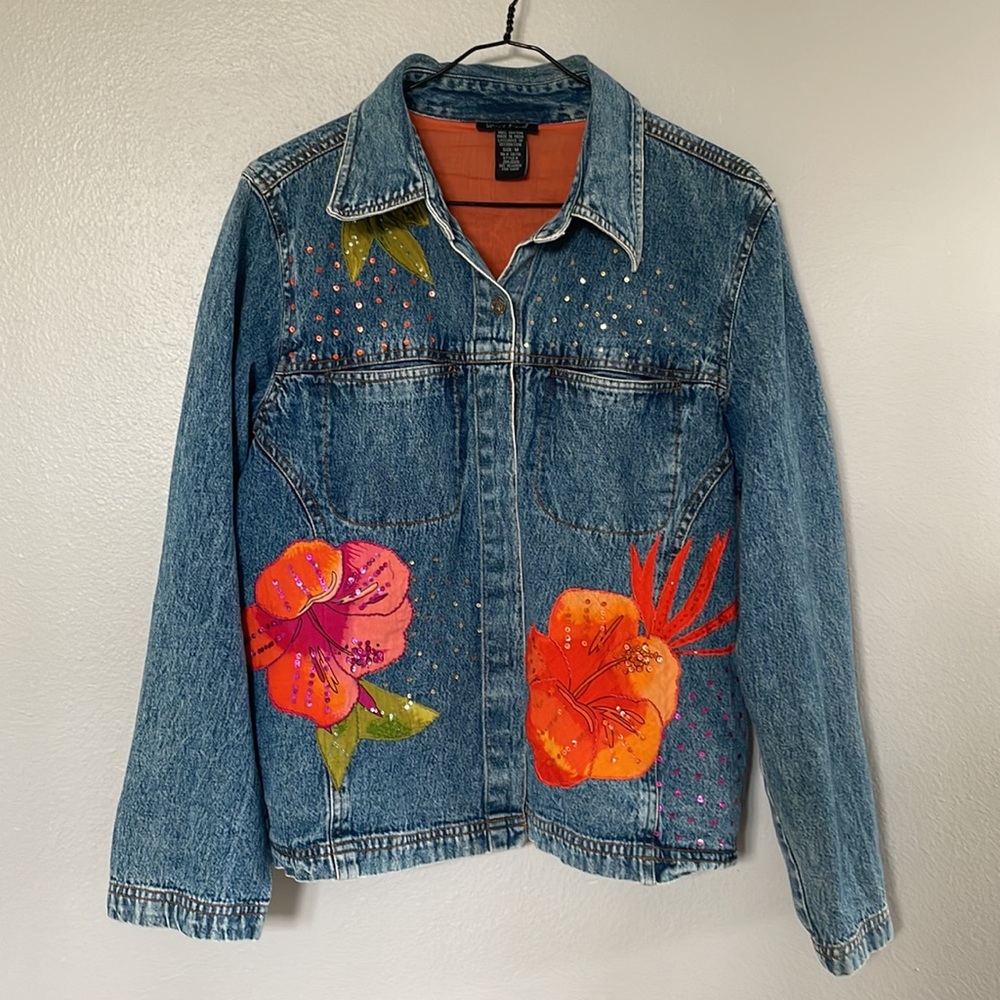 Floral West End Denim Jacket